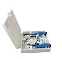 Fiber Optic Terminal Junction Box 2 Ports Fiber Panel Desktop Box for FTTH