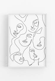 Single Line Art Face Print Woman One Line Drawing Printable Line Art Abstract Print Minimalist Line Art Face Line Drawing Free Art Prints Line Art Drawings