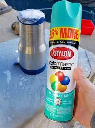 I put a clear coat over two tone colt cup Stainless Steel Spray Paint For Diy Custom Tumblers Leap Of Faith Crafting