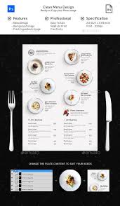 Clean Menu White Wood Food Menus Print Templates Food Menu Design Food Menu Template Cafe Menu Design