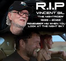 Another Mad Max legend gone “The Nightrider” R.I.P. He was a big  inspiration to the song “Fuel Injected Suicide Machine” and the remix  titled “I Am The Nightrider” Remember Him When You