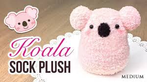 Diy Koala Plush Make A Cute Diy Toy Using Socks Plushies Diy Diy Plush Toys Diy Socks