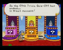 Buzzfeed staff the more wrong answers. 64th Trivia Quiz Off Paper Mario Wiki Fandom
