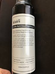 Cleansers, masks, moisturizers, serums, face oil, creams Dear Klairs Gentle Black Deep Cleansing Oil 150 Ml Inci Beauty
