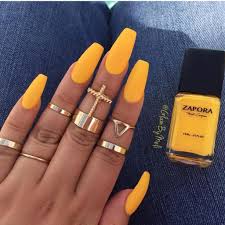 How to remove acrylic nails. Yellow Acrylic Nail Styles