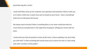 How to ask for a google review script. 5 Steps To 5 Star Customer Realtor Reviews