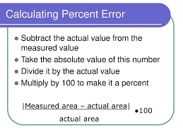 If you need relative bias so you can divide this value to 100. Calculate Relative Error Ppt Download