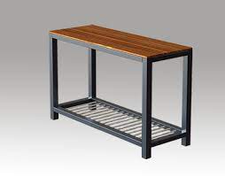 4.8 out of 5 stars with 5 ratings. Teino Wood Metal Sofa Table With Wood Top