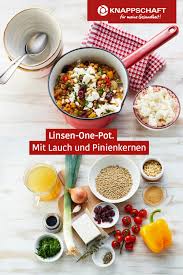 Linsen One Pot Mit Lauch Und Pinienkernen In 2020 Linsen Rezepte Lauch