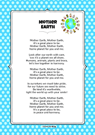 Anu designs's blog | my world of designing. Mother Earth Kids Video Song With Free Lyrics Activities Earth Poems Earth Day Poems Mother Earth Poem