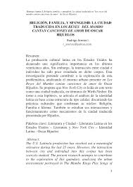Fue lanzado al mercado el 23 de marzo de 1999. Pdf Religion Familia Y Spanglish La Ciudad Traducida En Los Reyes Del Mambo Cantan Canciones De Amor De Oscar Hijuelos