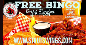 FREE BINGO @ Struts of Jacksonville