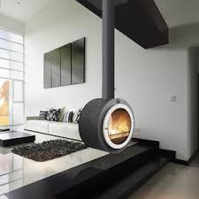 Also, if this is a proper heat generating sealed fireplace, most of the heat is given up into the room by the fireplace, not the stove. Hanging Fireplace All Architecture And Design Manufacturers Videos