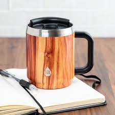 8.5 oz/ 251 ml, set of 4. Tal Stainless Steel Boulder Mug 14 Fl Oz Brown Wood Walmart Com In 2021 Mugs Coffee Travel Coffee Mugs