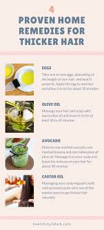 4 Proven Home Remedies For Thicker Hair Http Ultrahairsolution Com How To Grow Natural Hair Fast An Thicker Hair Naturally Thick Hair Styles Get Thicker Hair