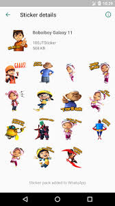 25 gambar mewarnai kartun boboiboy terbaru putih bersih putih. Download Sticker Boboiboy Galaxy Wastickerapps Mod Apk For Android