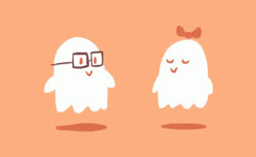 Kiss Ghost Gif Kiss Ghost Animated Discover Share Gifs Halloween Gif Halloween Tumblr Kiss Animated Gif