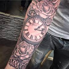 It depends on the wearer which size is suitable for him. 25 Timeless Clock Tattoo Designs For Men