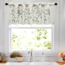 Get it as soon as mon, aug 16. Buy Vogol Vivid Birds Pattern Valances For Windows Flower Embroidered Kitchen Curtains Valances Rod Pocket Linen Valance Curtain For Living Room 18 Inches Long One Panel Online In Indonesia B08f2b9vc9