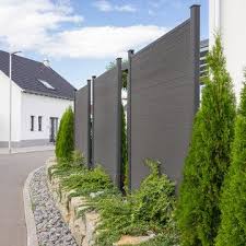 Wpc Sichtschutzzaun Sichtschutz V2 Grau 170 X 180 Cm 1x Element 2x Pfosten In 2020 Sichtschutzzaun Gartengestaltung Sichtschutz
