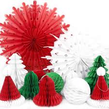 I clicked this pic last year while shopping for diwali. Sunbeauty Christmas Party Decorations Paper Fans Paper Honeycomb Balls Bell Hat Tree Honeycombs For Xmas Christmas Home Party Supplies Amazon Co Uk Garden Outdoors