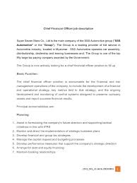 See examples of cfo (chief financial officer) job descriptions and other tips to attract great candidates. Cto Job Description Sss Chief Financial Officer Accounting