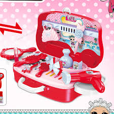 Señorita que ama los juegos de realidad virtual. Lol Surprise Doll Dressing Table Toy Children Play House Beauty Suitcase Toy Baby Decoration Jewelry Set Girl Suit Birthday Gift Aliexpress