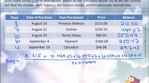Jul 02, 2020 · to calculate your average daily balance, you must total your balance from each day in the billing cycle (even the day's that your balance didn't change) and divide the total by the number of days in the cycle. Average Daily Balance Part 2 Youtube