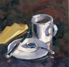 Black And White Still Life Oil Painting Contemporary Still Life Painting By Tom Brown Painting Still Life Still Life Painting