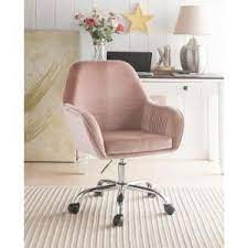 acme furniture 27 in width big and tall dusky rose fabric task chair 92504 the home depot home office chairs pink office chair velvet office chair