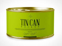 Download Tin Can With Pull Tab Lid Psd Mockup Psd Mockups