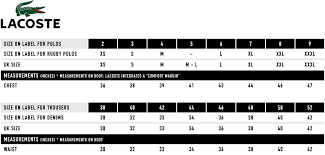 lacoste classic size chart bedowntowndaytona com