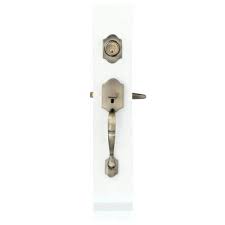 Toledo Fine Locks Cordoba Double Cylinder Deadbolt Antique Bronze Reversible Entry Door Handleset V1601cocaus5 The Home Depot Double Cylinder Deadbolt Bronze Deadbolt