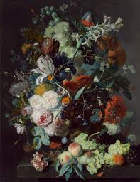Vase Of Flowers By Dutch Artist Jan Van Huysum Jan Van Huysum Still Life With Flowers And Fruit National Gallery Of Art Still Life Painting Flower Painting