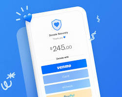 Image of person donating to a charity on Venmo