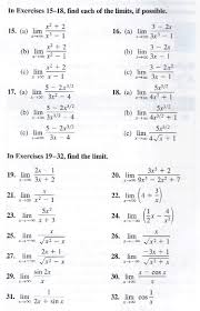 Free calculus booklet with a list of greek letters, absolute value, arithmetic and geometric series, exponential and logarithmic functions, the binomial theorem, exponents and radicals, derivatives, integrals, taylor and maclaurin series, real and complex fourier series, fourier and laplace transform, numerical method to solve equations. 28 Calculus Limits Worksheet With Answers Free Worksheet Spreadsheet