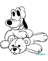Come to walt disney w. Babypluto Coloring4 Gif 720 920 Kleurplaten Disney Disney Tekenen