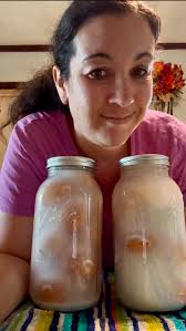 Waterglassing eggs with lime powder