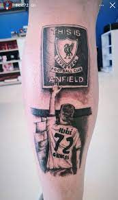 Heavy ink lettering tattoo preparing work for my big friend bro do not dm for appointments #notforall. Atalanta Star Shows Off Liverpool Support With Huge Tattoo Liverpool Echo