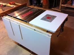 Table Saw Folding Outfeed Table Table Saw Woodworking Table Saw Woodworking