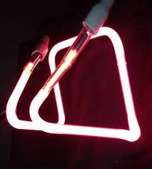 Neon Light Pyramid Neon Gas In Purple Tube On Etsy 210 00 Neon Gas Neon Lighting Pyramids