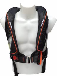TeamO Marine PFD 275N BackTow™ Ocean Inflatable PFD - Black ...