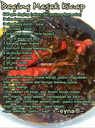 Apa saja sih menu varian bumbu isian roti bakar 234 dan berapa harga nya ? Daging Kicap Cooking Recipes Malaysian Food Food