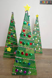 3 D Pyramid Christmas Tree Craft Christmas Crafts Christmas Tree Crafts Xmas Crafts
