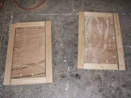 Cabinet Doors I Made These With 1 2 Birch Plywood For The Middle And 1x3s For The Frame I Ve Ma Making Cabinet Doors Cabinet Doors How To Make Cabinet Doors