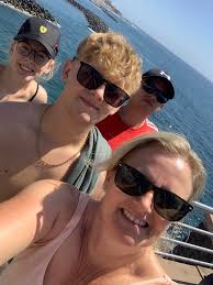 In August we had a lovely holiday in Tenerife with both children. Carl & I  stayed in the same hotel 29 years ago & it's still amazing.