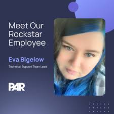 Fueling creativity and leadership, Eva Bigelow, our Technical Support Team  Lead blends artistry with teamwork! 🎨 ⏳How long have you worked at PAR? 2  years! ⭐ Three words to describe yourself: Adaptable,