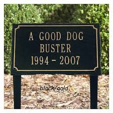 The pet memorial wind chime is one of my favorite pet memorial ideas. Personalized Slate Pet Memorial Plaque With Lawn Stakes