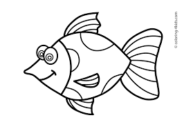 Fish coloring pages are a big collection of coloring pictures with fish inhabiting the water world of our planet. Animals Coloring Pages For Kids Fish Coloring Pages For Kids Animal Coloring Pages Printa Cool Coloring Pages Animals Coloring Pages Fish Drawing For Kids