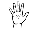 Waving hand png - Etsy Polska
